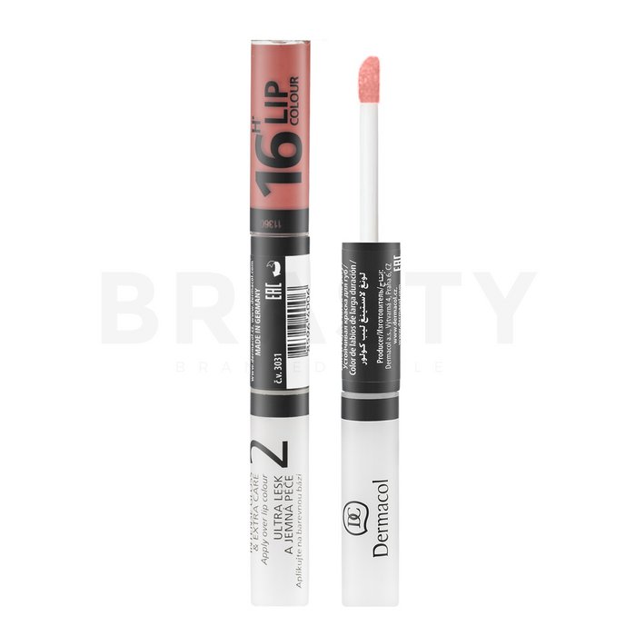 Dermacol 16h lip colour n. 23 ruj si luciu de buze cu persistenta indelungata 2 in 1 7,1 ml