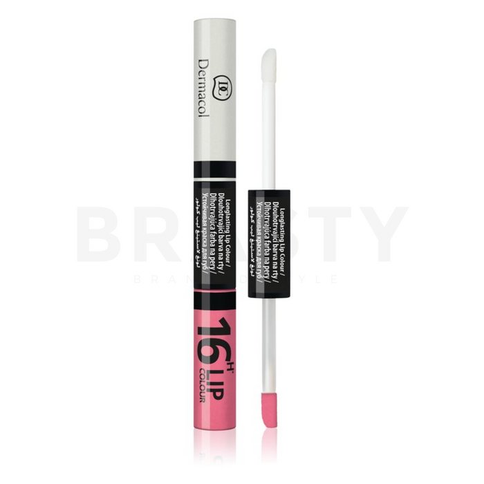 Dermacol 16h lip colour n. 27 ruj si luciu de buze cu persistenta indelungata 2 in 1 7,1 ml
