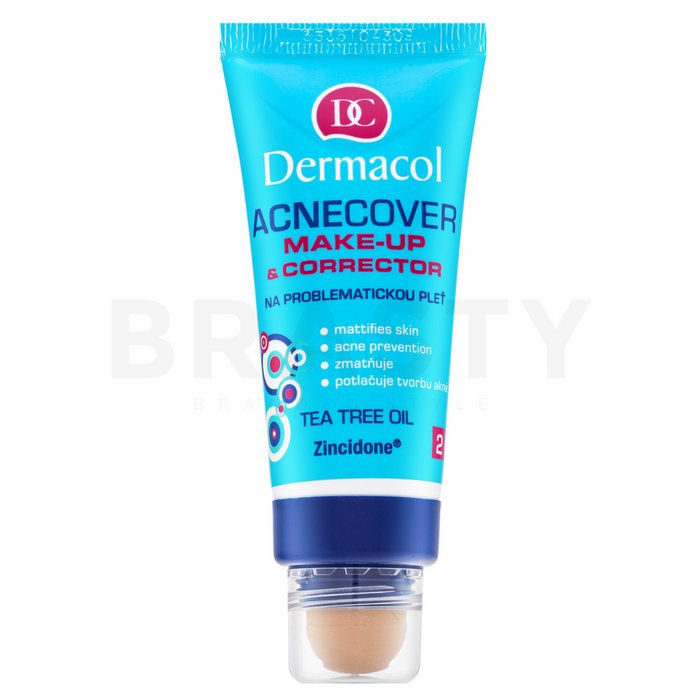 Dermacol acnecover make-up   corrector 02 machiaj pentru piele problematică 30 ml