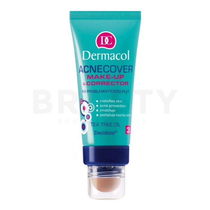 Dermacol acnecover make-up   corrector 03 machiaj pentru piele problematică 30 ml