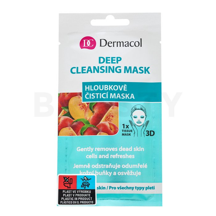 Dermacol deep cleansing mask mască textilă împotriva imperfecțiunilor pielii 15 ml