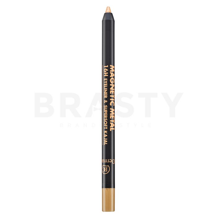 Dermacol magnetic metal 16h eyeliner   supersoft kajal 01 gold eyeliner khol 2 g