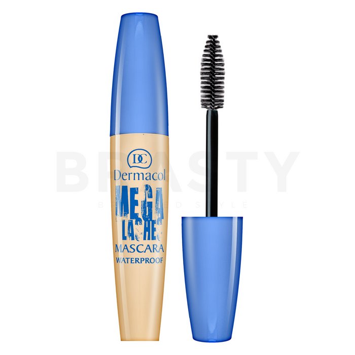 Dermacol mega lashes mascara waterproof mascara rezistentă la apă pentru alungire si volum 12,5 ml