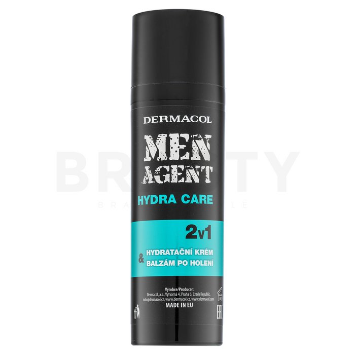 Dermacol men agent hydra care 2in1 moisturiser   after shave emulsie hidratantă 2in1 50 ml