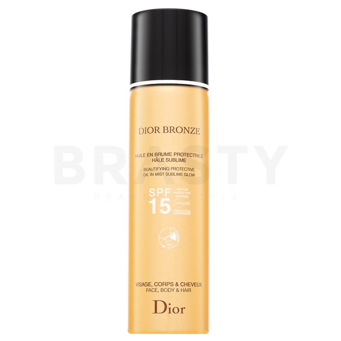 Dior (Christian Dior) Bronze Beautifying Protective Oil in Mist Sublime Glow SPF 15 loțiune bronzantă spray 125 ml
