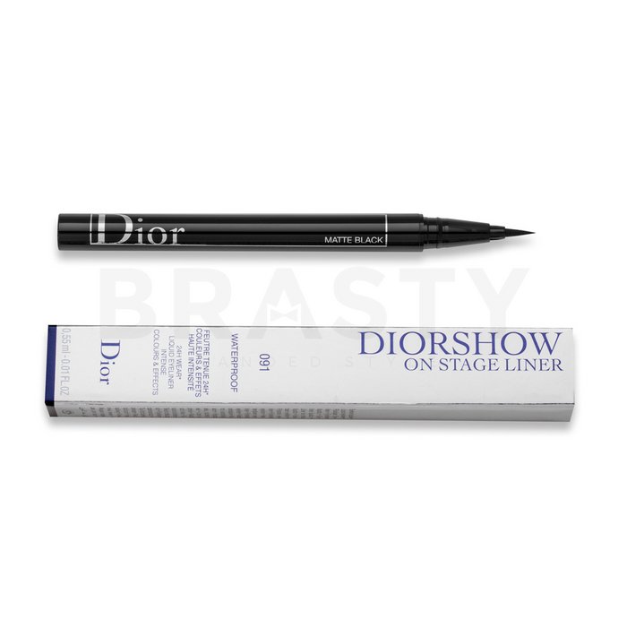 Dior (Christian Dior) Diorshow On Stage Liquid Waterproof Eyeliner - 091 Matte Black 0,55 ml