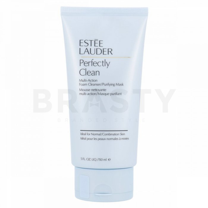 Estee lauder perfectly clean multi-action foam cleanser/purifying mask spumă 2în1 de curățare pentru piele normală / combinată 150 ml