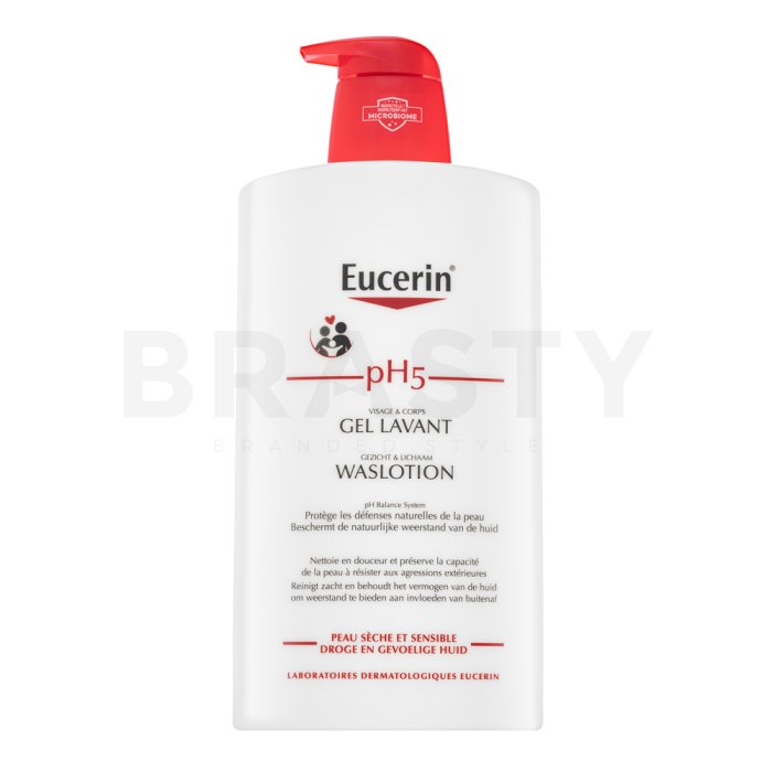 Eucerin ph5 skin protection gel lavant cremă hrănitoare cu efect de protecție și curățare pentru piele sensibilă 1000 ml