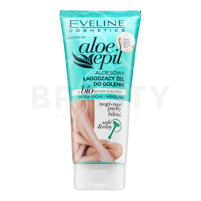 Eveline aloe epil soothing shaving gel aloe vera gel de ras cu efect de hidratare 175 ml