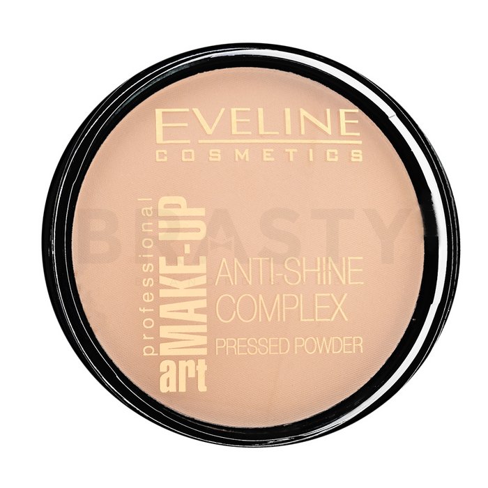 Eveline Anti-Shine Complex Pressed Powder 33 Golden Sand pudră pentru efect mat 14 g brasty.ro imagine noua