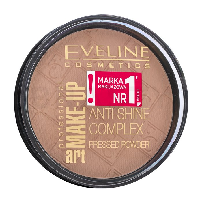 Eveline Anti-Shine Complex Pressed Powder 35 Golden Beige pudră pentru o piele luminoasă și uniformă 14 g