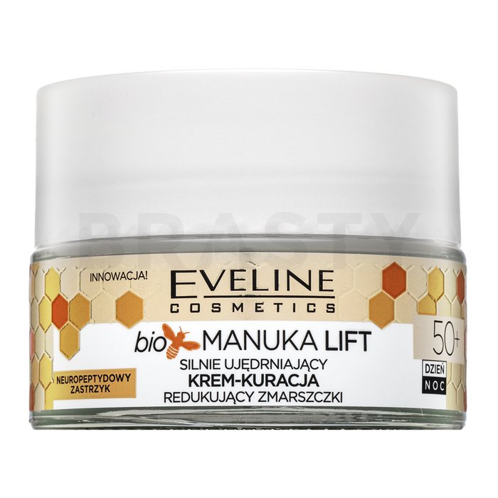 Eveline bio manuka anti-wrinkle daynight face cream 50+ cremă cu efect de lifting și întărire anti riduri 50 ml