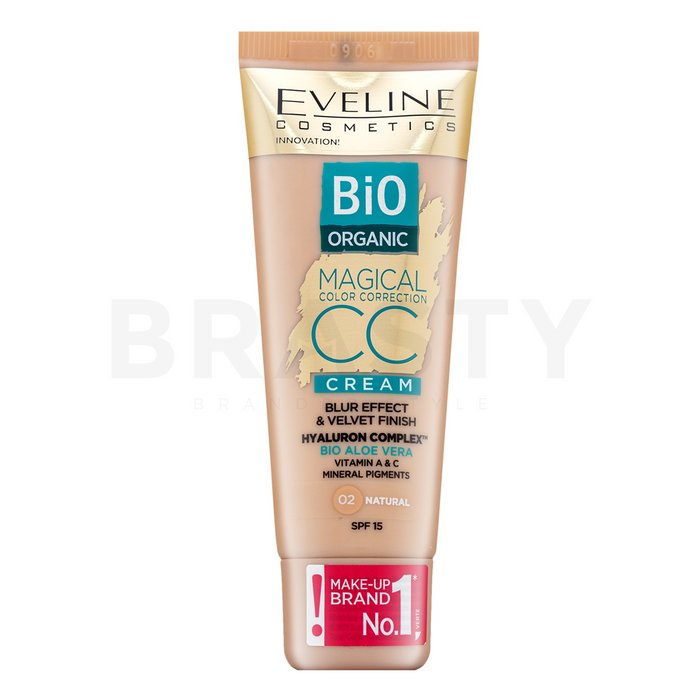 Eveline bio organic magical color correction cc cream 02 natural împotriva imperfecțiunilor pielii 30 ml