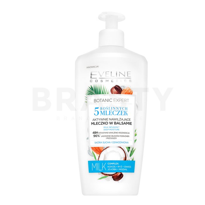 Eveline botanic expert actively moisturising body lotion in balm balsam nutritiv pentru toate tipurile de piele 350 ml