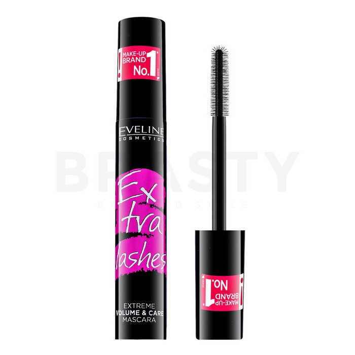 Eveline extra lashes extreme volume   care mascara black mascara pentru alungire si volum 10 ml
