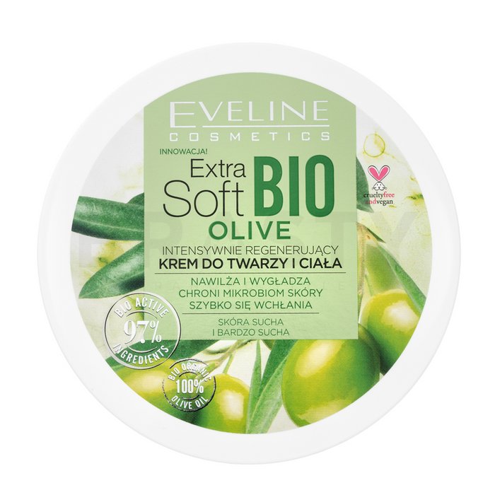 Eveline extra soft bio olive face body cream cremă hrănitoare pentru toate tipurile de piele 200 ml