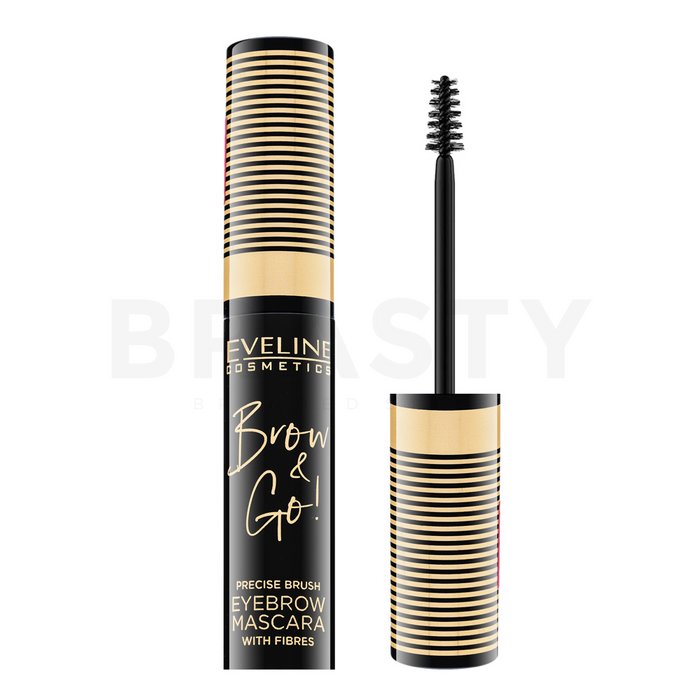 Eveline eyebrow mascara 02 dark brown gel pentru sprancene 6 ml