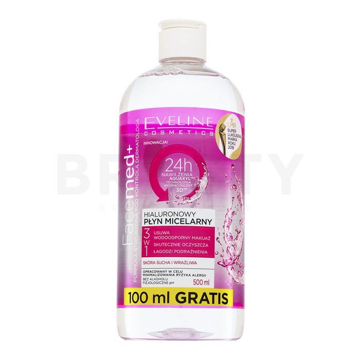 Eveline facemed+ hyaluronic micellar water apă micelară 400 ml