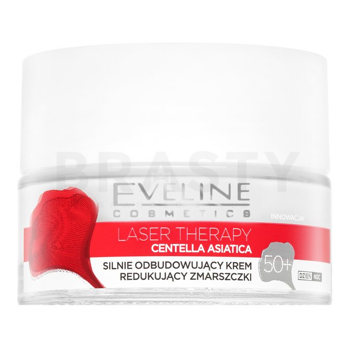Eveline laser therapy centella asiatica anti-wrinkle cream 50+ cremă hrănitoare anti riduri 50 ml