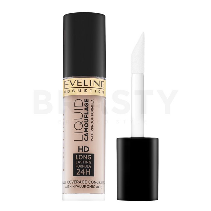 Eveline liquid camouflage hd long lasting 24h concealer 02a corector lichid pentru o piele luminoasă și uniformă 5 ml