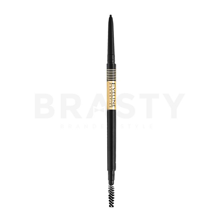 Eveline Micro Precise Brow Pencil 03 Dark Brown creion sprâncene 2în1 brasty.ro imagine noua