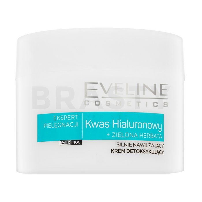 Eveline skin care expert hyaluronic acid intensely moisturizing   detoxifying cream cremă cu efect de întinerire pentru piele uscată 50 ml