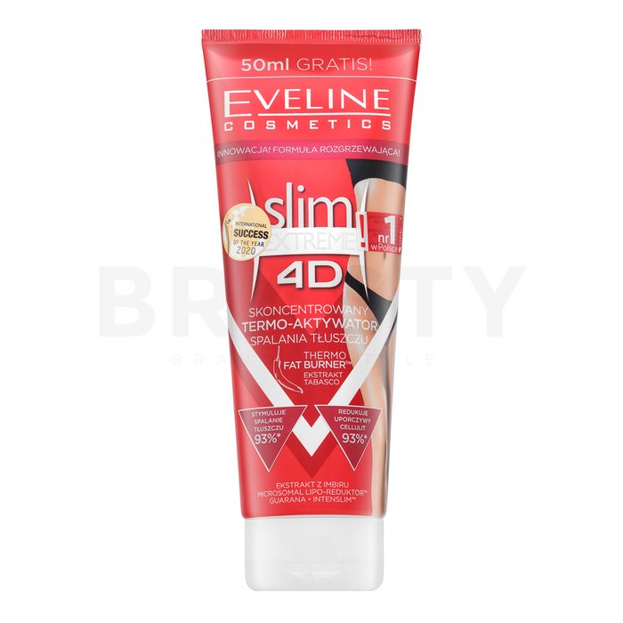 Eveline slim extreme 3d concentrated fat burning thermo-activator ser de modelare pe abdomen, coapse și fese 250 ml
