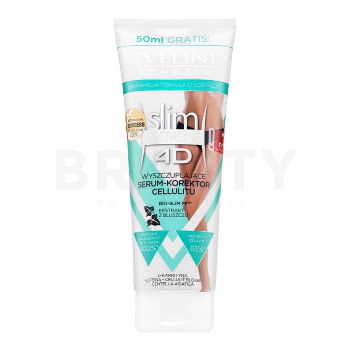 Eveline slim extreme 4d thermo active slimming serum anti-cellulite ser de modelare pe abdomen, coapse și fese slabire anti-celulită 250 ml