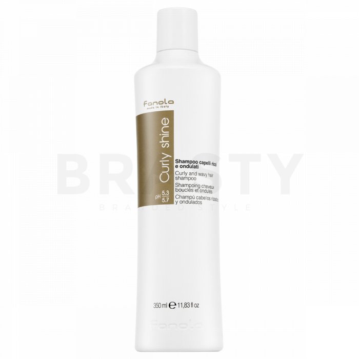 Fanola curly shine shampoo șampon pentru păr ondulat si cret 350 ml