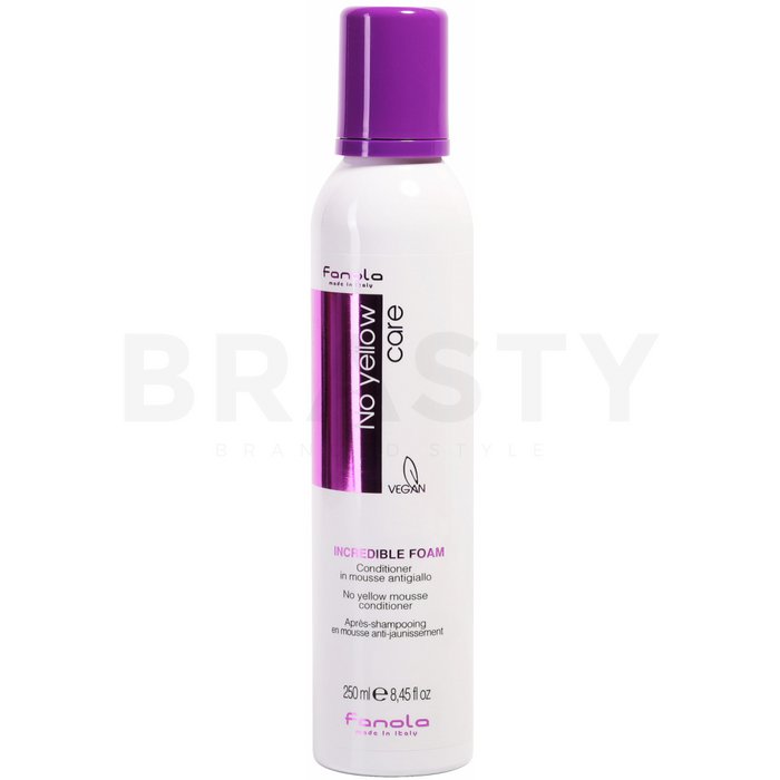 Fanola no yellow care incredible foam pentru păr blond 250 ml