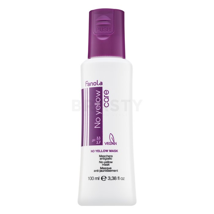 Fanola no yellow mask mască pentru păr blond platinat si grizonat 100 ml