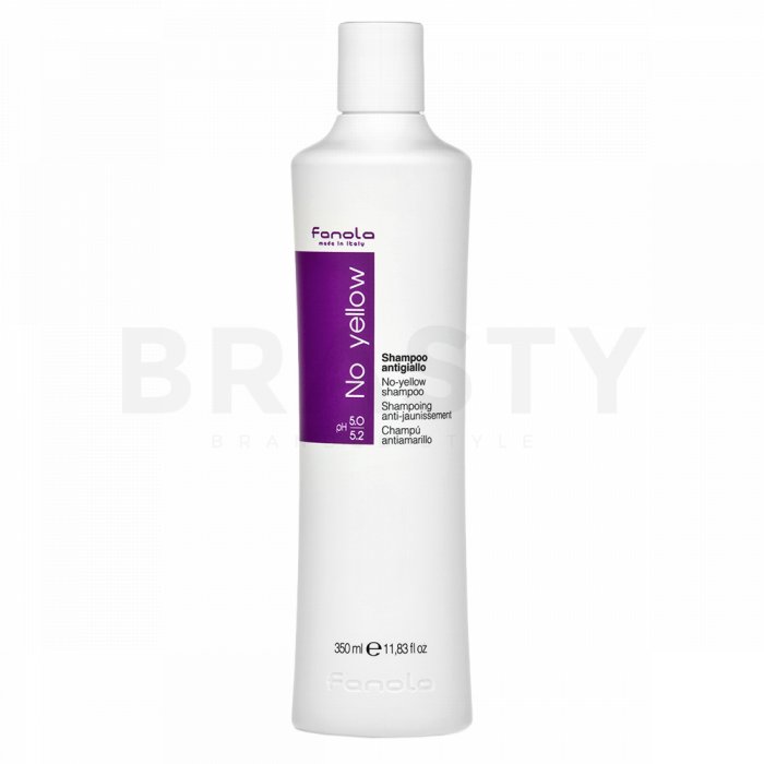 Fanola no yellow shampoo șampon pentru păr blond platinat si grizonat 350 ml