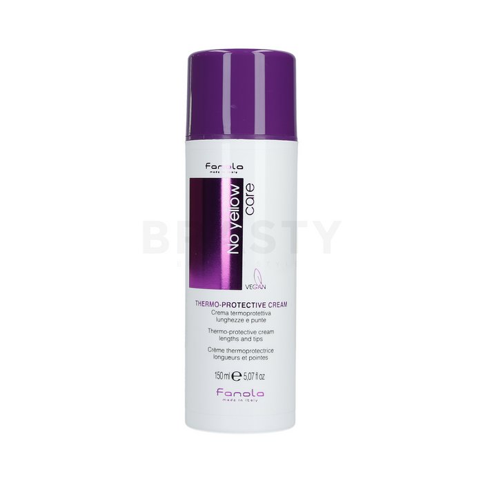 Fanola no yellow thermo-protective cream cremă de protejare pentru păr blond platinat si grizonat 150 ml