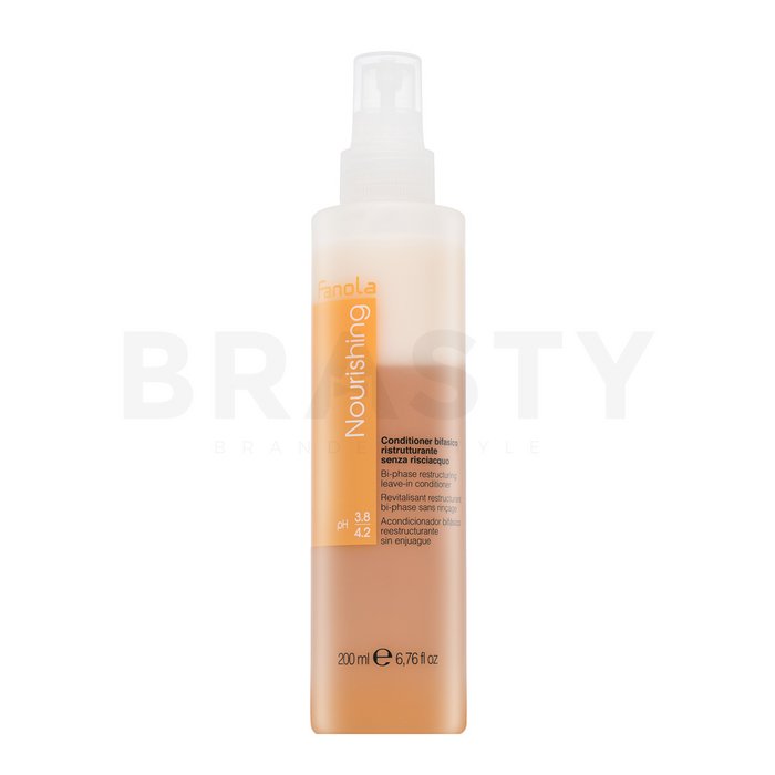 Fanola nourishing bi-phase restructuring leave-in conditioner balsam fără clatire pentru păr uscat si deteriorat 200 ml