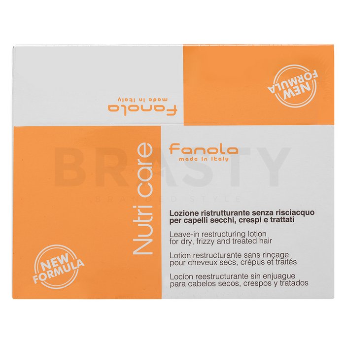 Fanola nutri care leave-in restructuring lotion îngrijire fără clătire î pentru păr uscat si deteriorat 12 x 10 ml