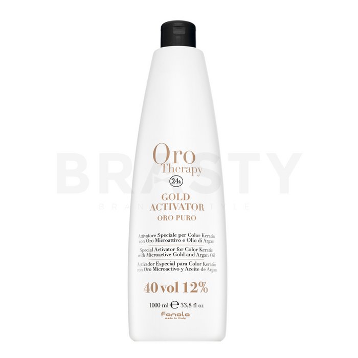 Fanola oro therapy 24k gold activator oro puro emulsie activatoare pentru toate tipurile de păr 12% 40 vol. 1000 ml