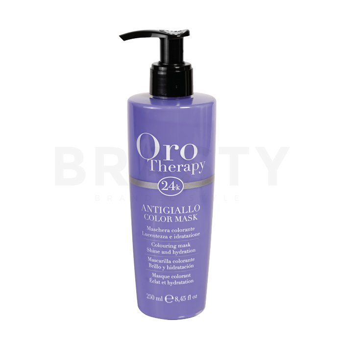 Fanola oro therapy colouring mask antigiallo mască hrănitoare pentru revigorarea culorii 250 ml