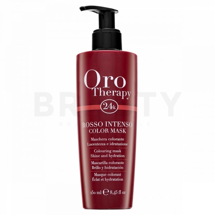 Fanola oro therapy colouring mask rosso intenso mască hrănitoare pentru revigorarea culorii 250 ml