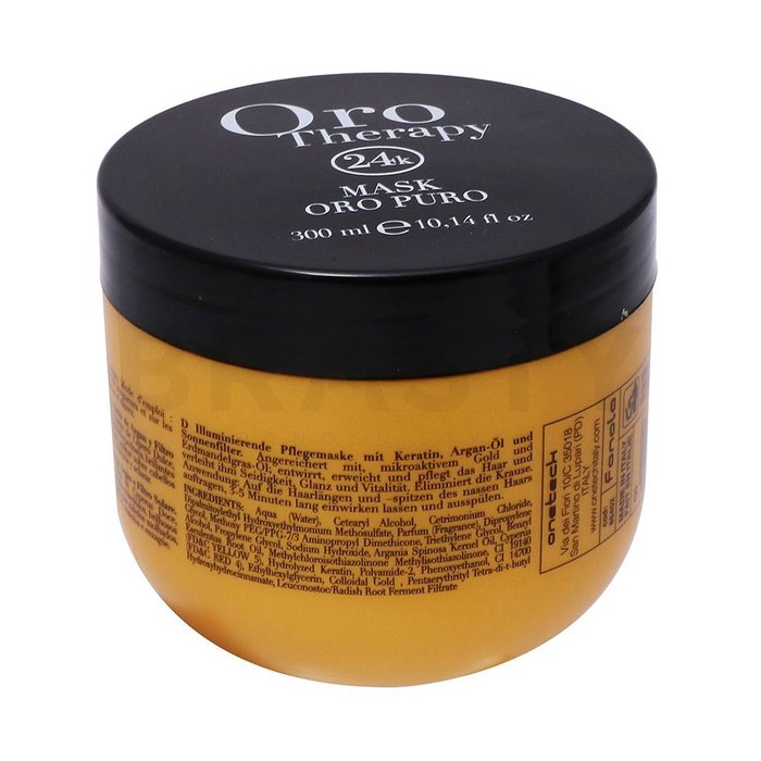 Fanola oro therapy oro puro illuminating mask mască hrănitoare pentru strălucirea părului 300 ml