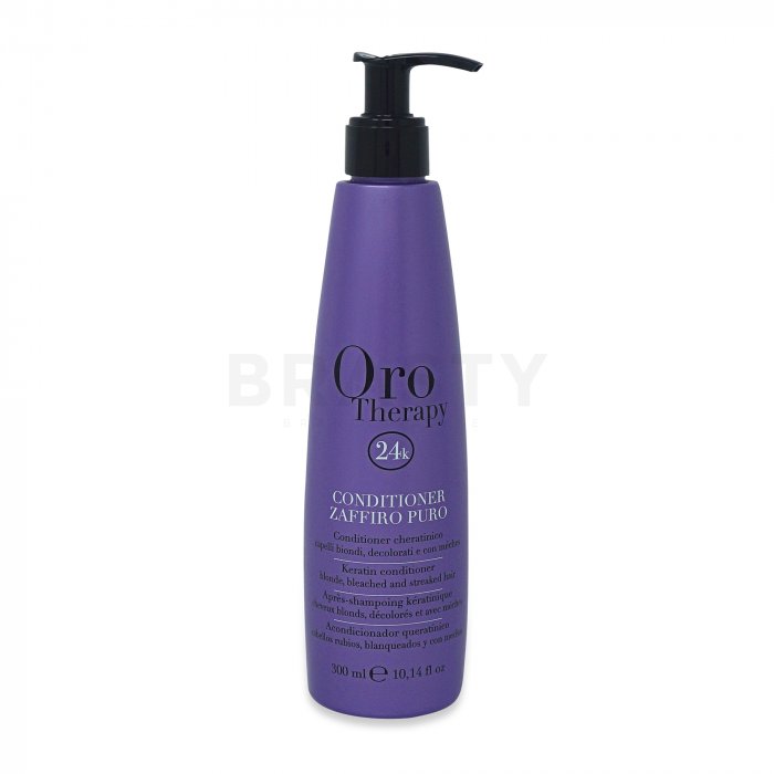 Fanola oro therapy zaffiro puro keratin conditioner balsam pentru păr blond 300 ml