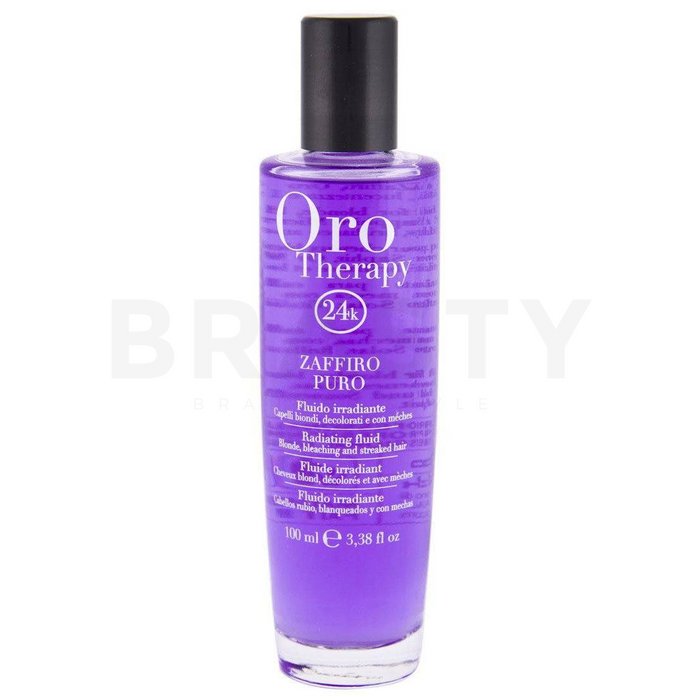 Fanola oro therapy zaffiro puro radiating fluid îngrijire fără clătire î pentru strălucire puternică 100 ml