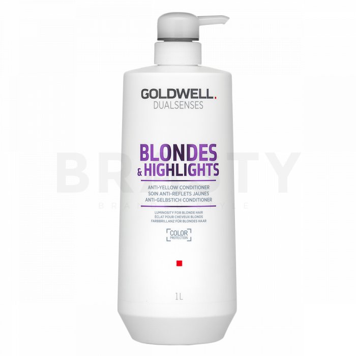 Goldwell dualsenses blondes   highlights anti-yellow conditioner balsam pentru păr blond 1000 ml