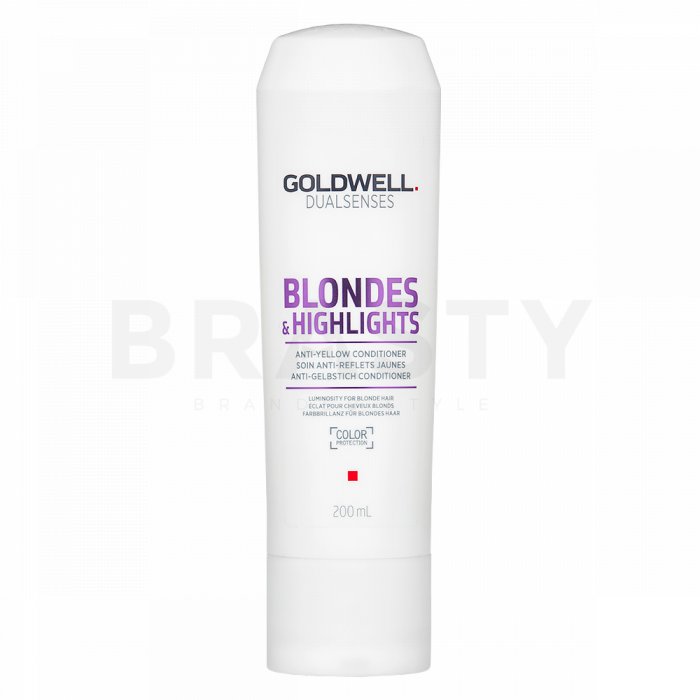 Goldwell dualsenses blondes   highlights anti-yellow conditioner balsam pentru păr blond 200 ml