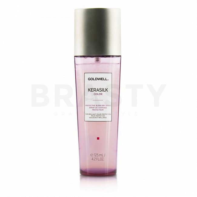 Goldwell kerasilk color protective blow-dry spray spray protector pentru modelarea termică a părului 125 ml