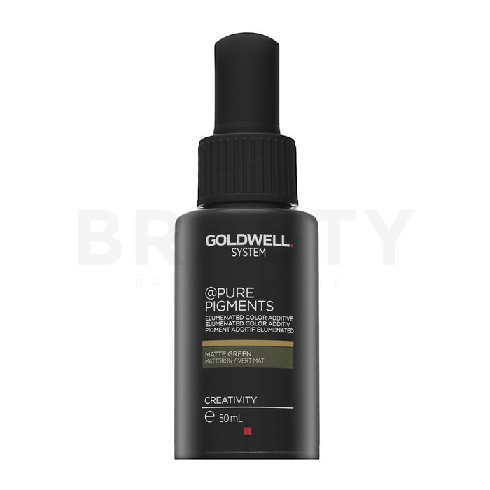 Goldwell system pure pigments elumenated color additive picături concentrate cu pigmenți colorați matte green 50 ml