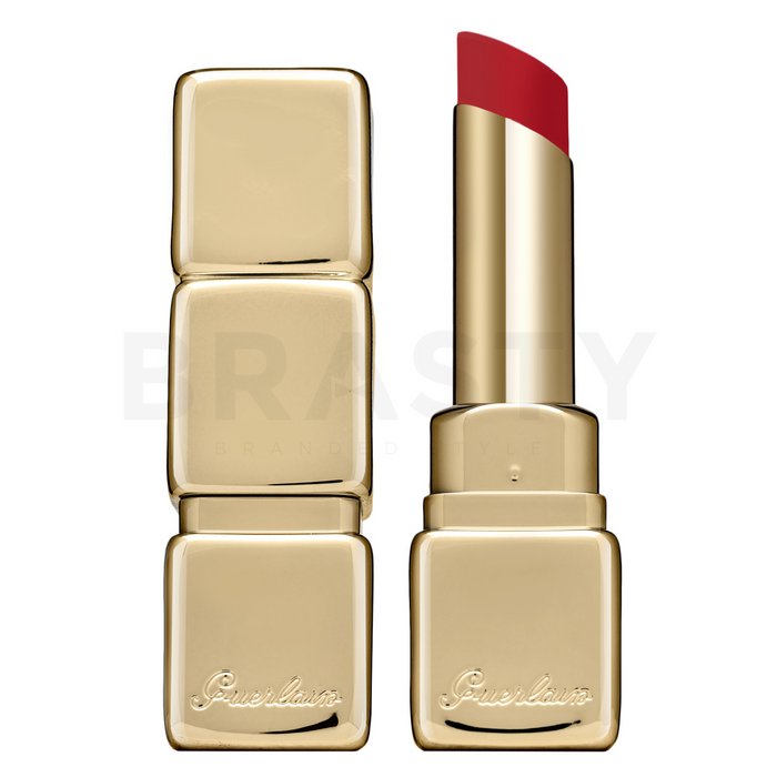 Guerlain KissKiss Shine Bloom Lip Colour 709 Petal Red ruj cu efect matifiant 3,2 g brasty.ro imagine noua