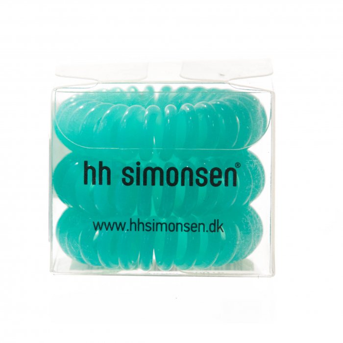Hh simonsen hair cuddles 3 pcs turqoise inel de păr