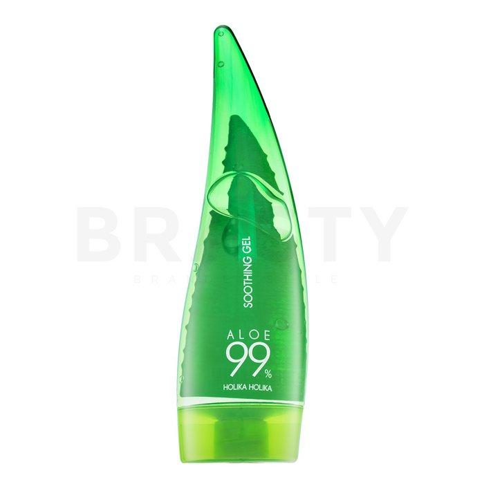 Holika holika aloe 99% soothing gel for face body hair balsam gel multi corector pentru calmarea pielii 55 ml