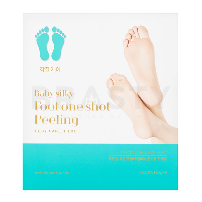 Holika holika baby silky foot one shot peeling mască exfoliantă 2 x 20 ml