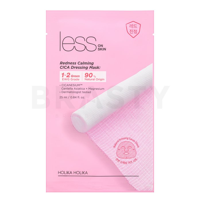 Holika holika less on skin redness calming cica dressing mask mască textilă împotriva roșeții 23 ml